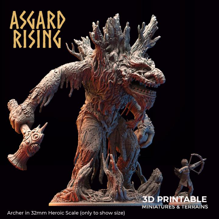 Jontar the Mad Hill Giant | Large Resin Boss Miniature | Asgard Rising 32mm DnD, Pathfinder & Daggerheart | Unpainted