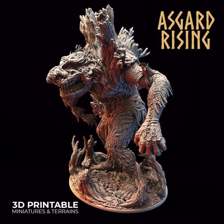 Jontar the Mad Hill Giant | Large Resin Boss Miniature | Asgard Rising 32mm DnD, Pathfinder & Daggerheart | Unpainted