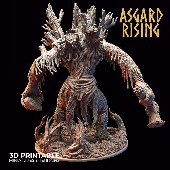 Jontar the Mad Hill Giant | Large Resin Boss Miniature | Asgard Rising 32mm DnD, Pathfinder & Daggerheart | Unpainted