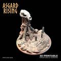 White Bear Altar | Resin Viking Shrine Terrain | Asgard Rising 80mm DnD Pathfinder | Unpainted