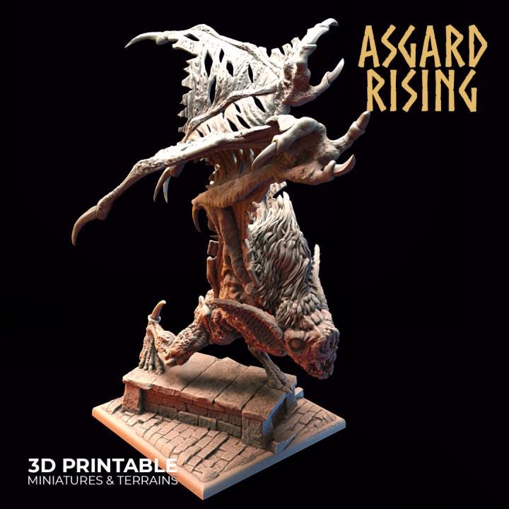 Bloodthirst Varkolak Miniature | Choose A-C or Set of 3 | 32mm Resin Vampire Werewolf Monster | DnD Pathfinder | Unpainted