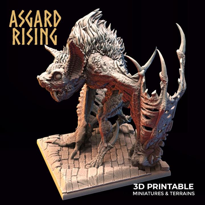 Bloodthirst Varkolak Miniature | Choose A-C or Set of 3 | 32mm Resin Vampire Werewolf Monster | DnD Pathfinder | Unpainted