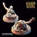 Zombies Resin Miniatures, Choose Individual or Set of 10, 32mm Undead DnD RPG Minis, Asgard Rising