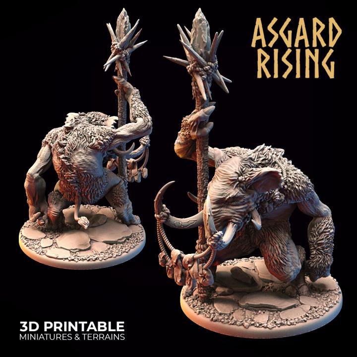 Tundra Troll Resin Miniature, Choose A-F or Set of 6, Asgard Rising 32mm DnD Pathfinder, Unpainted