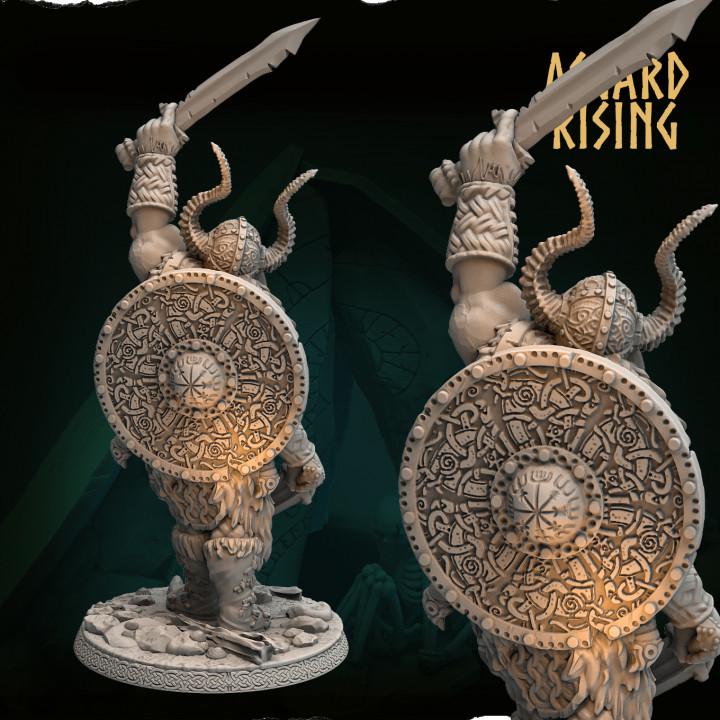 Jarl Rurik Alternative 54mm Resin Miniature | Asgard Rising Viking Chieftain for DnD, Pathfinder & Daggerheart | Unpainted