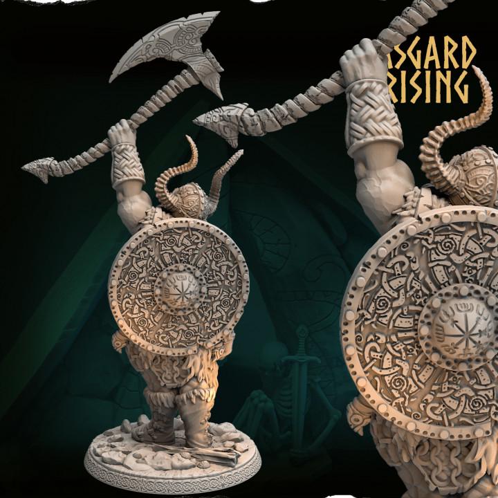 Jarl Rurik 54mm Resin Miniature | Asgard Rising Viking Chieftain for DnD, Pathfinder & Daggerheart | Unpainted