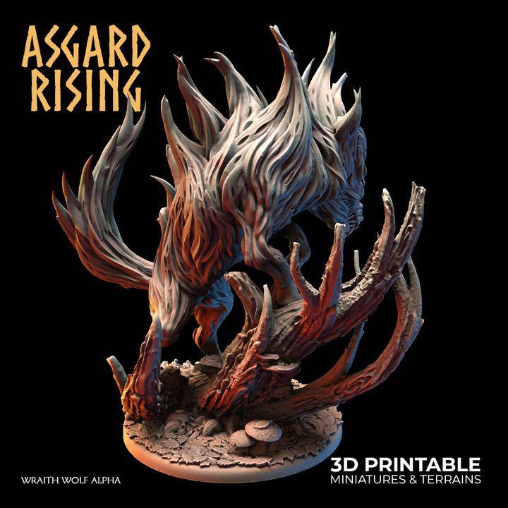 Wraith Wolves Resin Miniatures | Asgard Rising 32mm Undead Wolf Pack for DnD, Pathfinder & Daggerheart | Unpainted