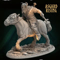 Hjalmar the Raid Master 54mm Resin Miniature | Asgard Rising Viking Chieftain for DnD & Daggerheart | Unpainted