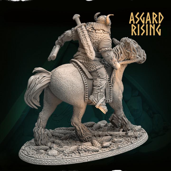 Hjalmar the Raid Master 54mm Resin Miniature | Asgard Rising Viking Chieftain for DnD & Daggerheart | Unpainted