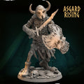 Gorr the Eternal Alternative 54mm Resin Miniature | Asgard Rising Undead Chieftain for DnD & Daggerheart | Unpainted