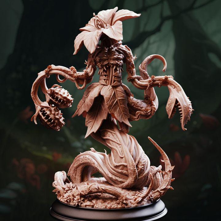 The Thornmother Corrupted Plant Sentinel | Huge Resin Boss Miniature | DM Stash 32mm DnD Pathfinder | Unpainted