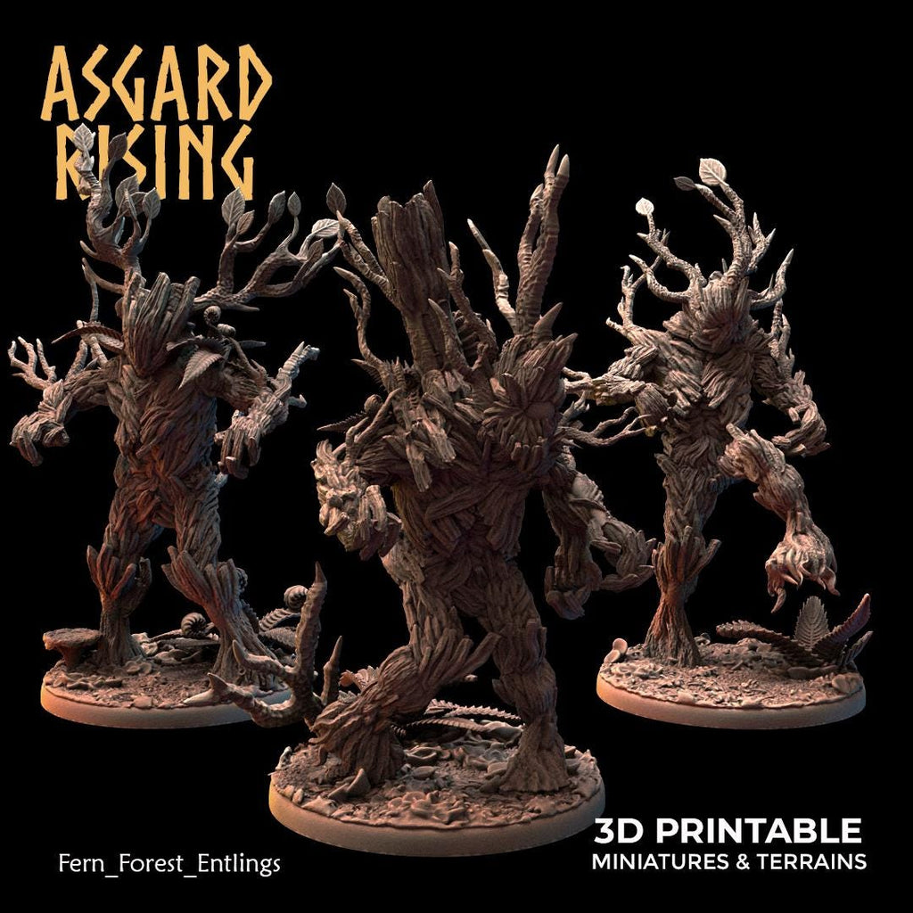 Fern Forest Entlings - Complete Set or Singles - 32mm Resin Printed Miniatures | Unpainted
