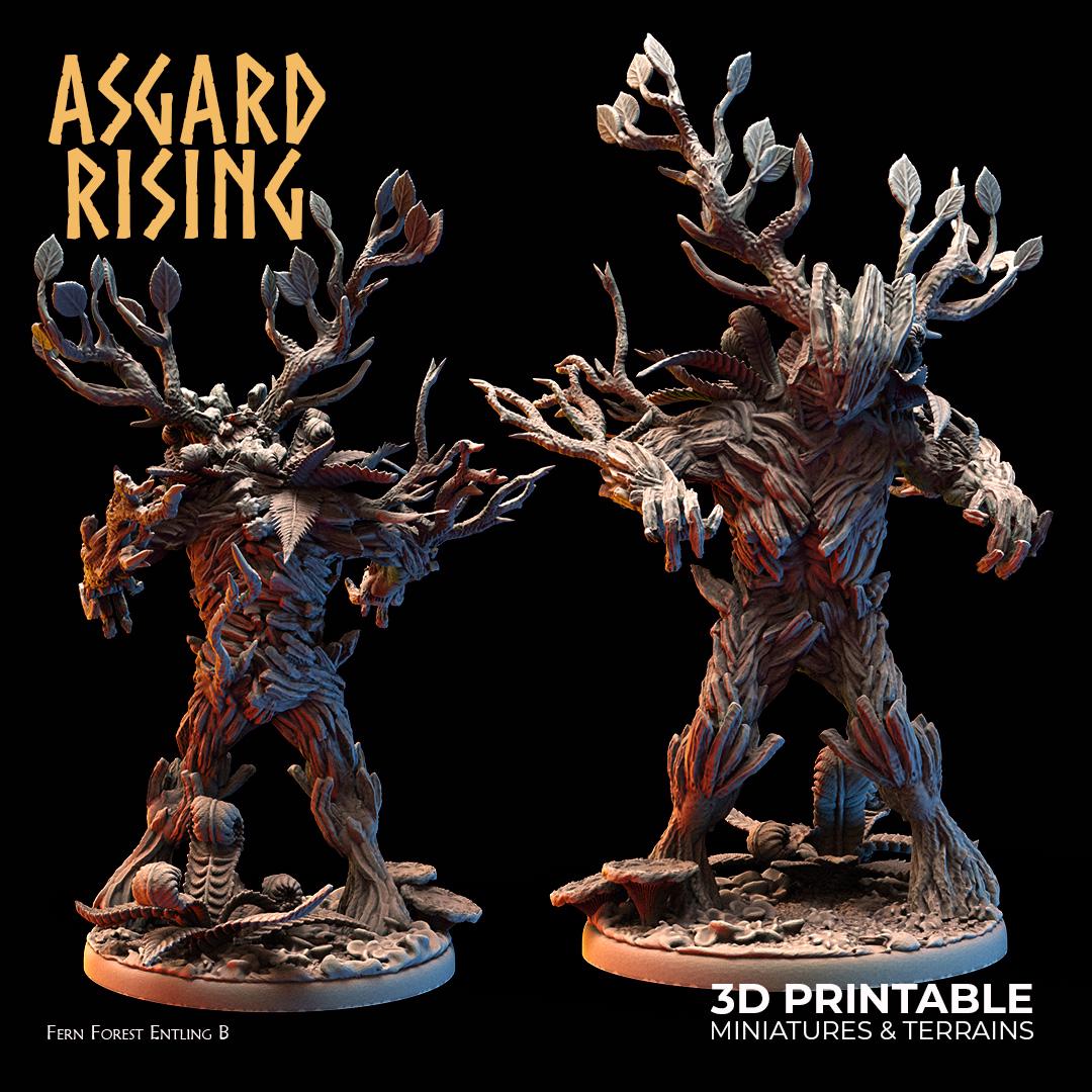 Fern Forest Entlings - Complete Set or Singles - 32mm Resin Printed Miniatures | Unpainted