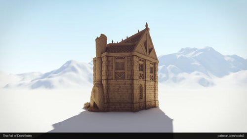 Alchemist Workshop Ruins 28mm PLA Terrain | Wonder Worlds Drennheim Fantasy RPG Scenery | Unpainted