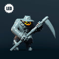 LED Scarecrow Resin Miniature, Light-Up Halloween Pumpkin Boss, Moonshine Miniatures 32mm DnD Pathfinder, Unpainted image 1