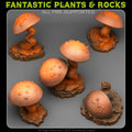 Cursed Mushrooms — creator render; supplied unpainted