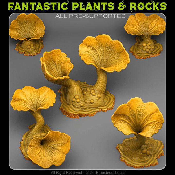 Desert Bloom — creator render; supplied unpainted