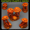 Underdark Mushrooms — creator render; supplied unpainted