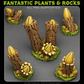 Flower Trunks — creator render; supplied unpainted