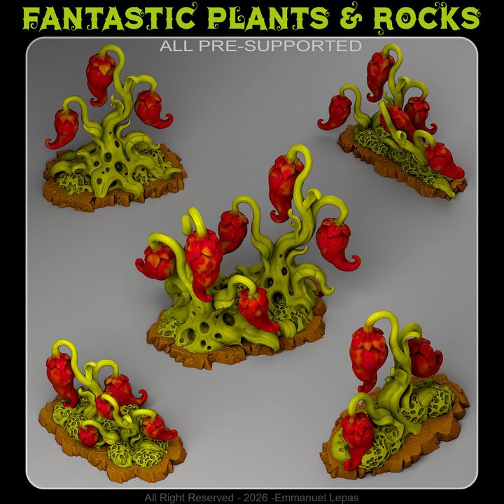 Toxic Peppers — creator render; supplied unpainted