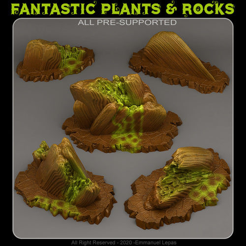 Acid Melted Stones — creator render; models supplied unpainted
