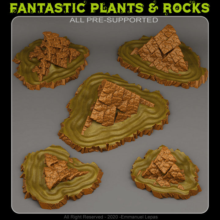 Buried Ancient Temples — creator render; models supplied unpainted