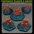Cave Blazing Crystals — creator render; models supplied unpainted