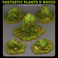 Curious Grassy Rocks — creator render; models supplied unpainted