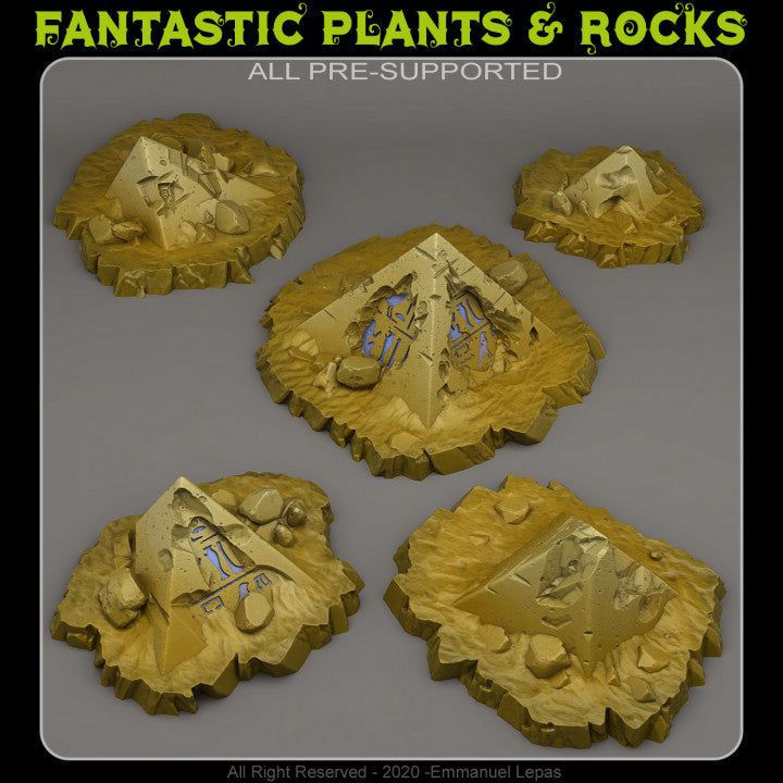 Egyptian Ruins — creator render; models supplied unpainted