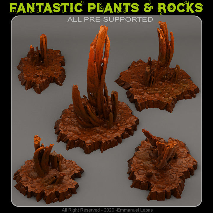 Martian Stalagmites — creator render; models supplied unpainted