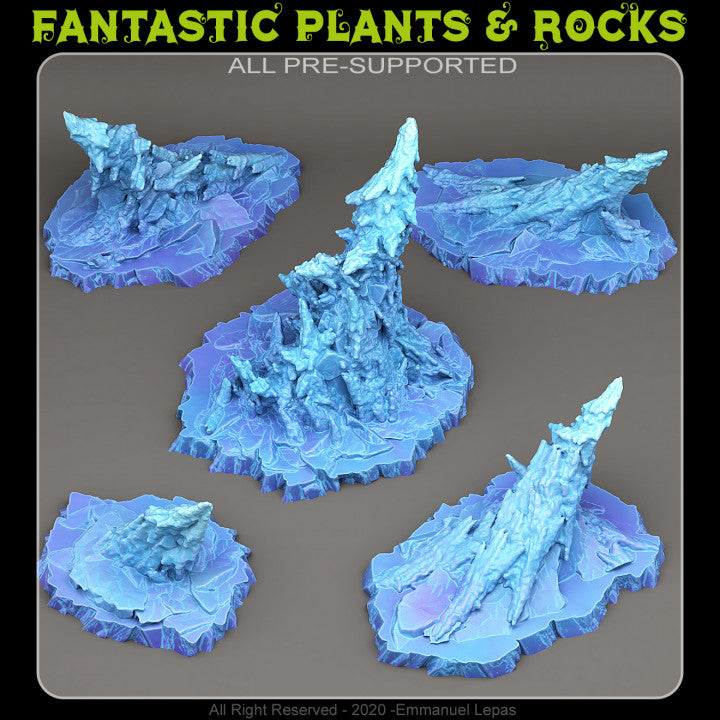 Nekron'S Stalagmites — creator render; models supplied unpainted