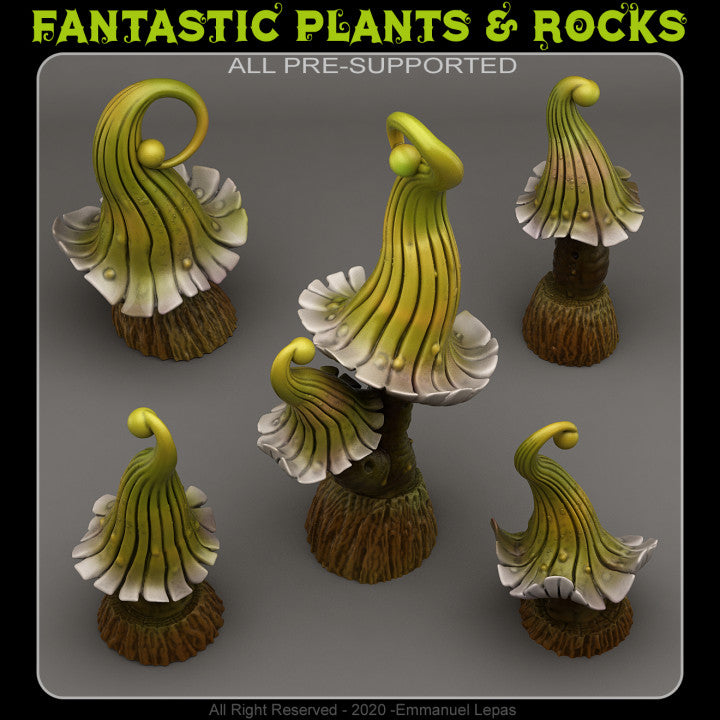 Enchanted Mushrooms — creator render; models supplied unpainted