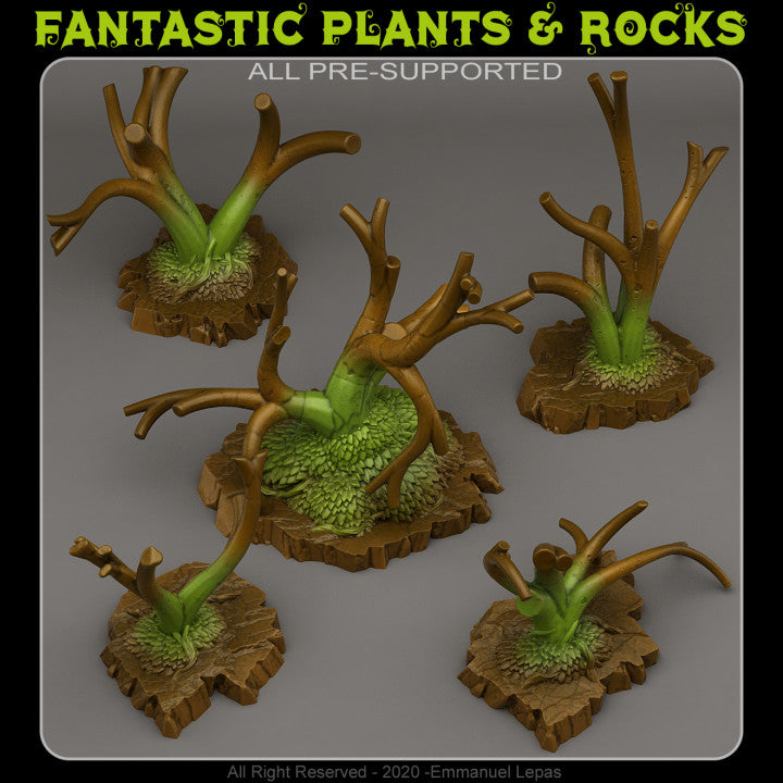 Fantasy Trees — creator render; models supplied unpainted