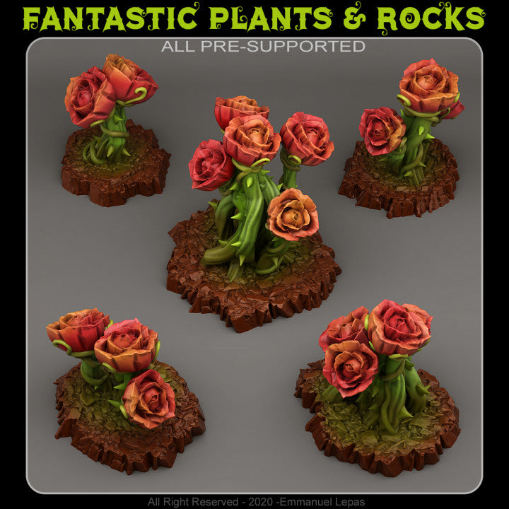 Giant Mystic Roses — creator render; models supplied unpainted