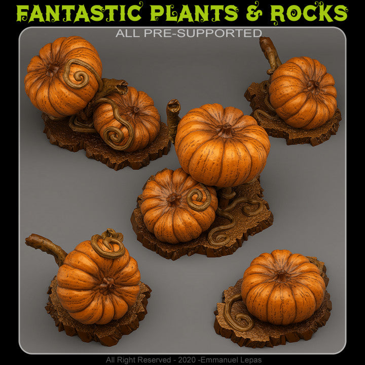 Giant Pumpkins — creator render; models supplied unpainted