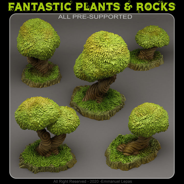 Majestic Enchanted Trees (Fantastic Plants & Rocks) — creator render; models supplied unpainted