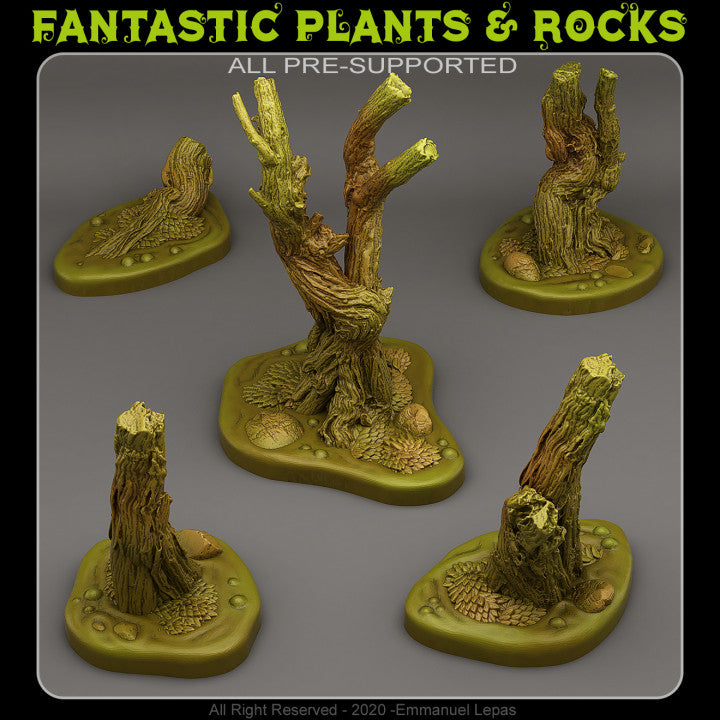 Marshy Dead Trees — creator render; models supplied unpainted