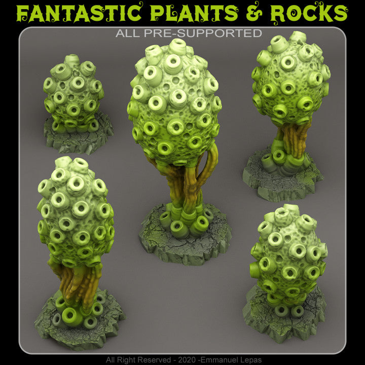 Poisonous Sponge Plants — creator render; models supplied unpainted