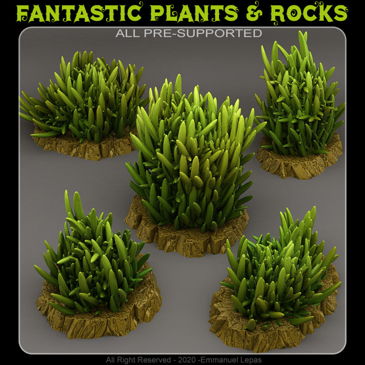 Prickly Tall Grass — creator render; models supplied unpainted