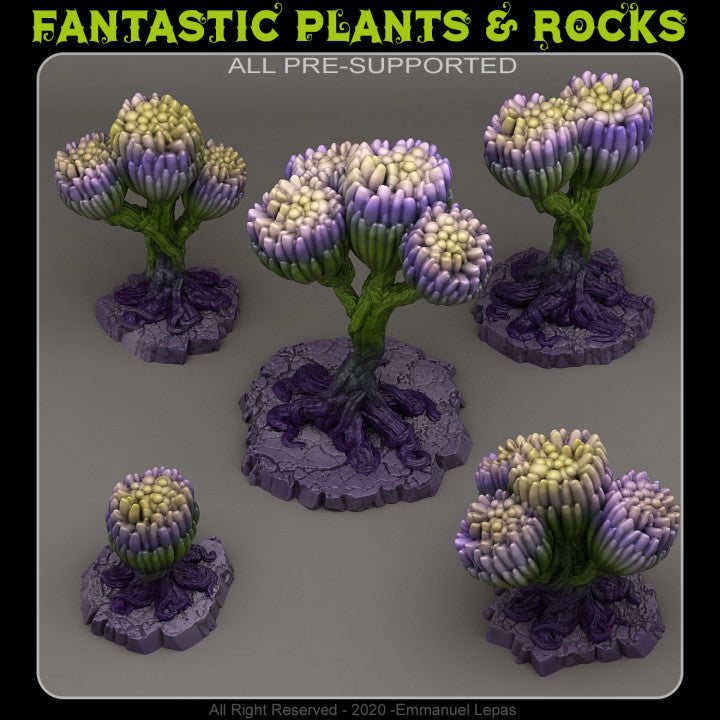 Sci Fi Unknown Flowers — creator render; models supplied unpainted