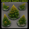 Toxic Alien Pines — creator render; models supplied unpainted