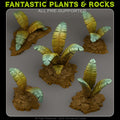 Tropical Leaves — creator render; models supplied unpainted