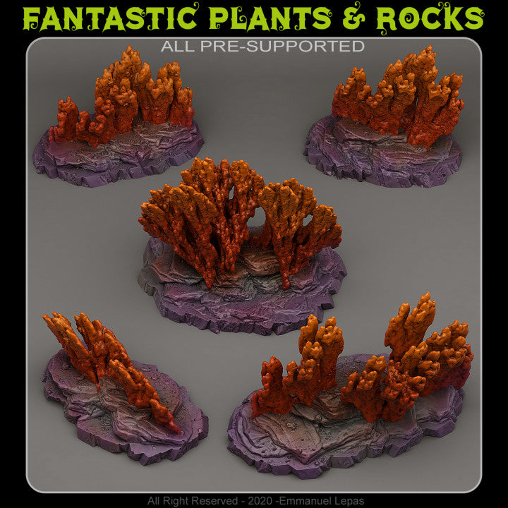 Venusian Corals — creator render; models supplied unpainted