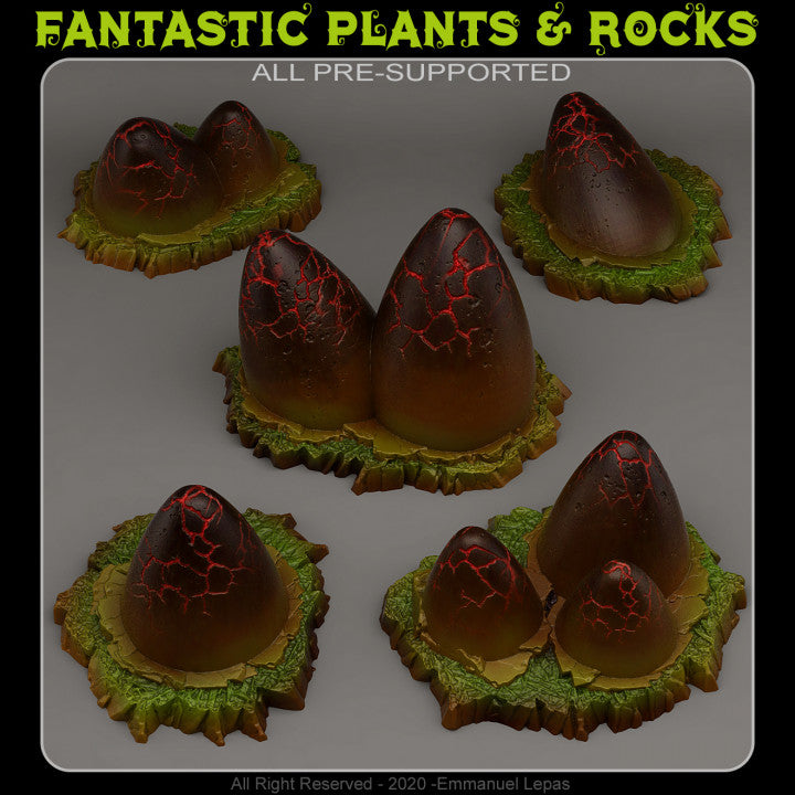Magical Eggs — creator render; models supplied unpainted