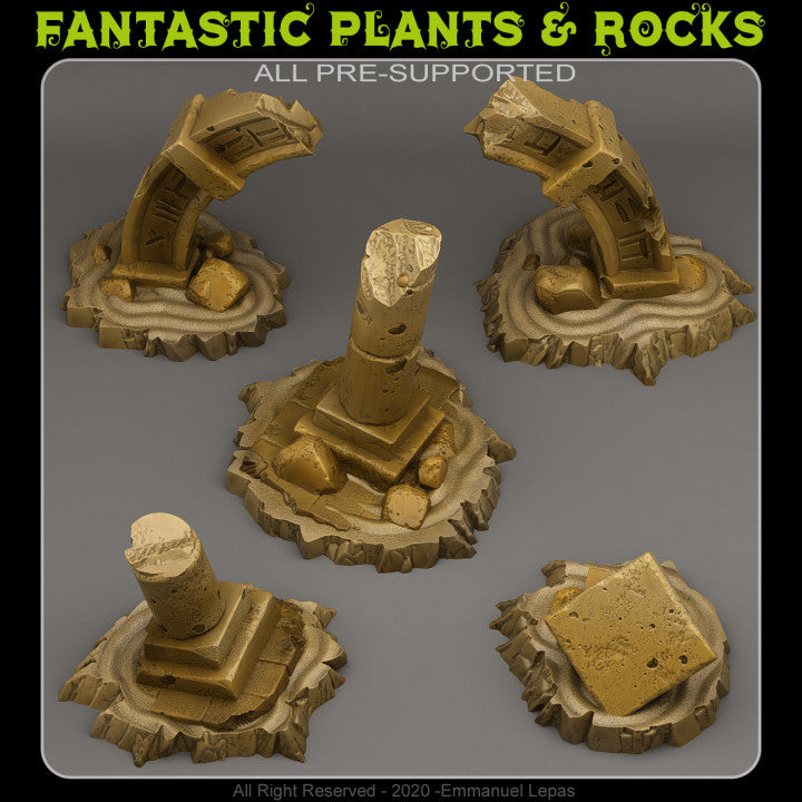 Stargate Ruins — creator render; models supplied unpainted