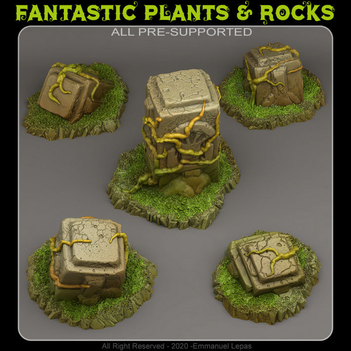 Tropical Ruins — creator render; models supplied unpainted
