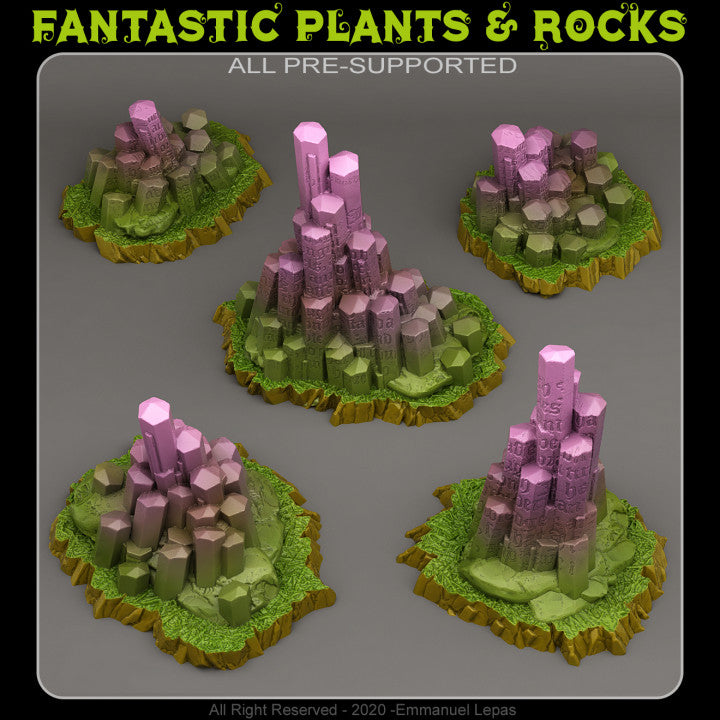 Witcher Crystal Stones — creator render; models supplied unpainted