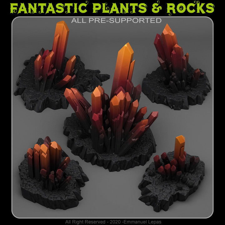 Magic Crystals — creator render; models supplied unpainted