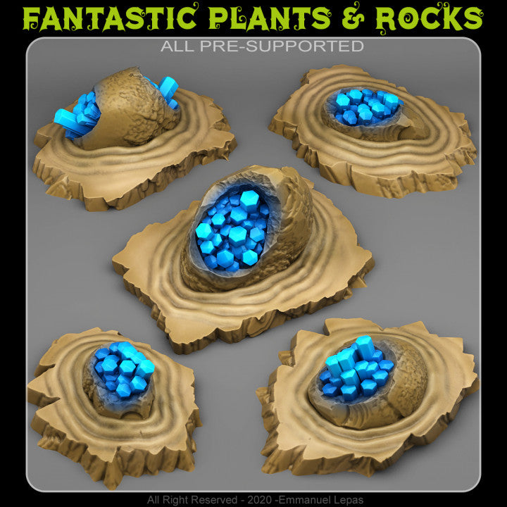 Ruins Of Crystal Dragon'S Eggs — creator render; models supplied unpainted