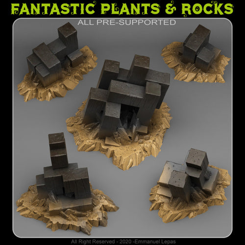 Abstract Desert Rocks — creator render; models supplied unpainted